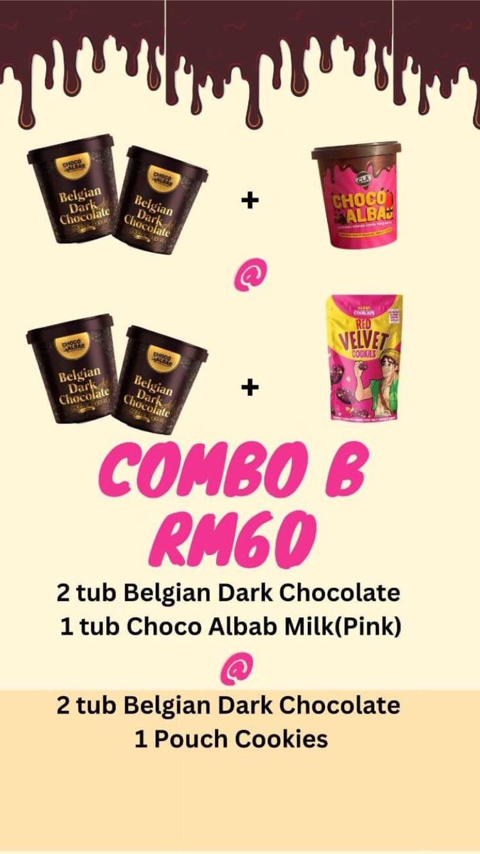 Azmi_Zahari_'s tweet photo. Hanya utk Hari ini sahaja!πππ
.
π²Pm/Klik link wasap ini:
https://t.co/JXNHwb8aoq
.
#Chocoalbab #albabcookies #BelgianDarkChocolate #S_Asia https://t.co/PvUbOucyVu