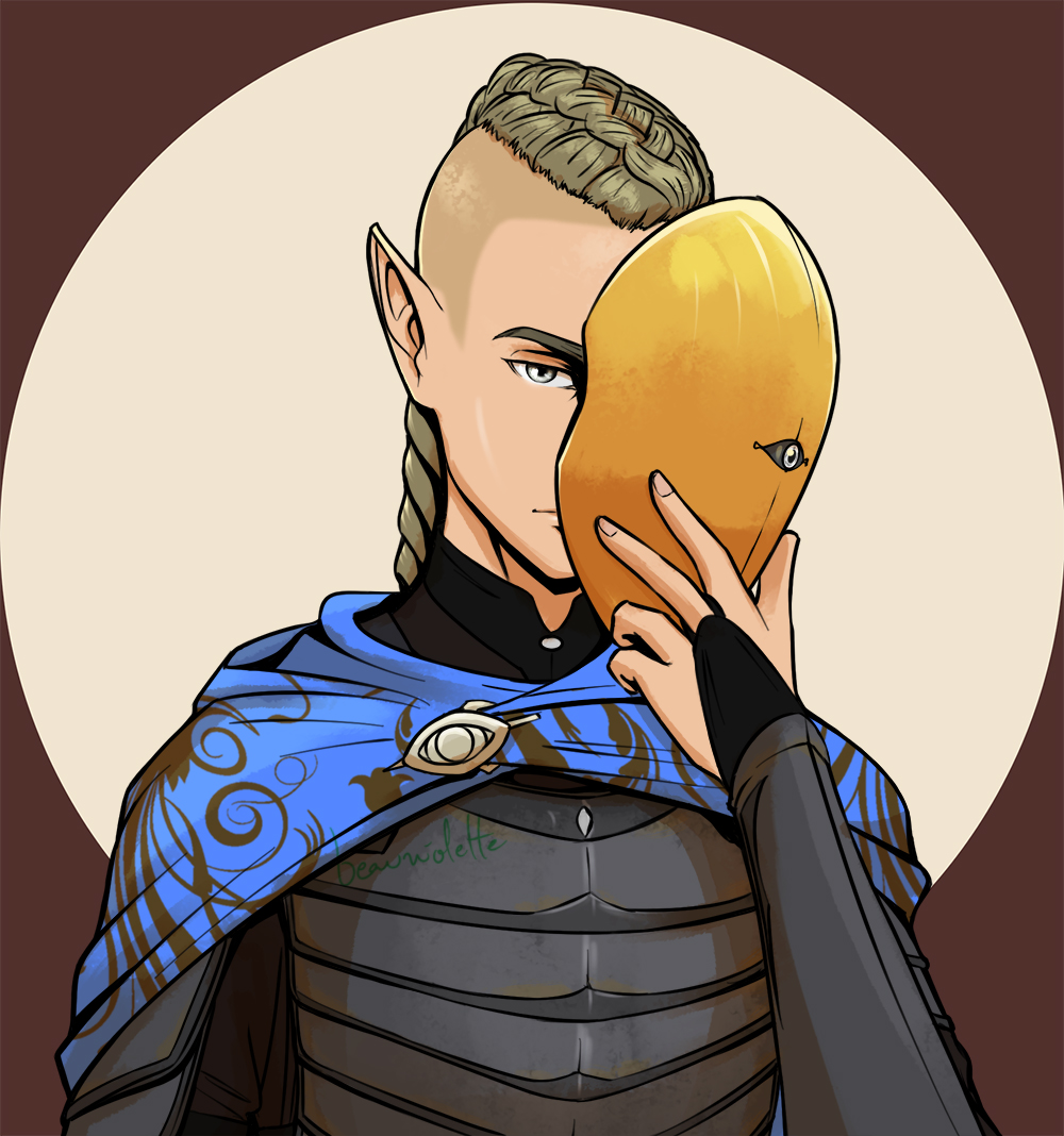 LeBeauviolette's tweet image. Alisander for @JandoCommando , Rhys for @EvanMaraist and @FighterFlowey 's OC. May their OCs have successful campaigns #dndart #dnd #DnDcharacter