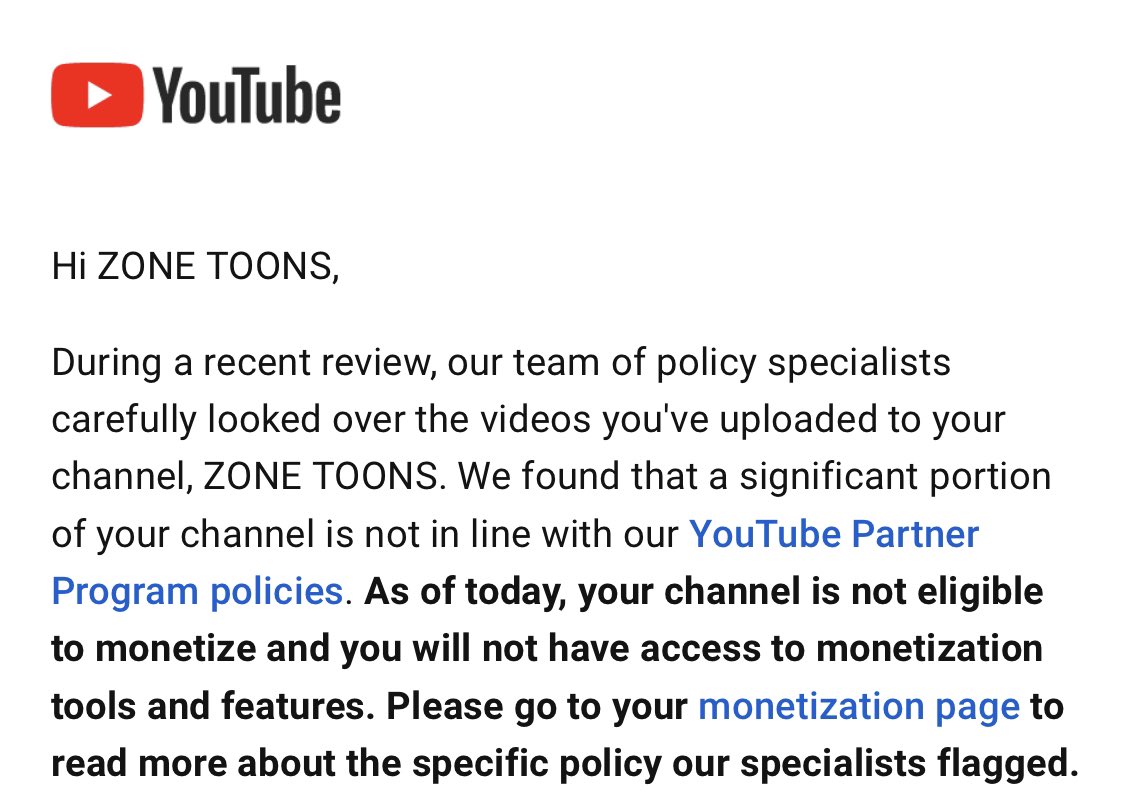 Z0NE's tweet photo. Uhhh what the fuck @TeamYouTube ?? My account has been in good standing for years. What video is even slightly against your policies? https://t.co/wtsBWzk67n
