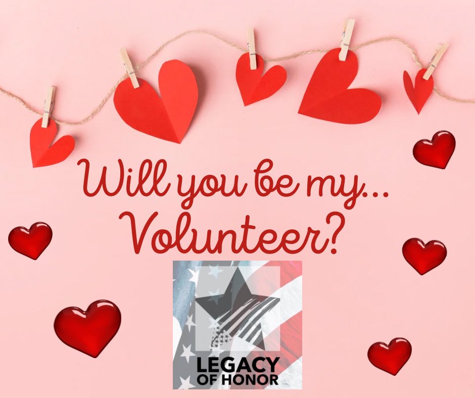 📣Valentines Day is just around the corner,
Will you be our Volunteer or Member? ♥️
Join our mission and make a difference today!

Sign Up Link: ♥️
flipcause.com/secure/cause_p…

#MembersMatter #makingadifferencetogether #supportourheroes