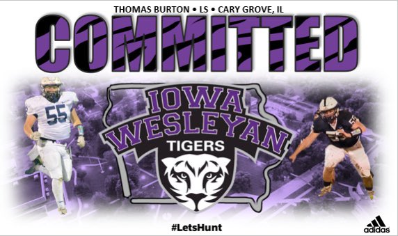 ThomasBurton05's tweet photo. Committed! Let’s Go Tigers!⚪️🟣
@CGTrojanFB @NolanOwenLS 
@Coach_Ski19 @CoachDaniels_IW 
@LucasBurton07 @JosephBurtonCG 
@CaryGroveHS @AthleticsCG https://t.co/xDXt7SkaCw