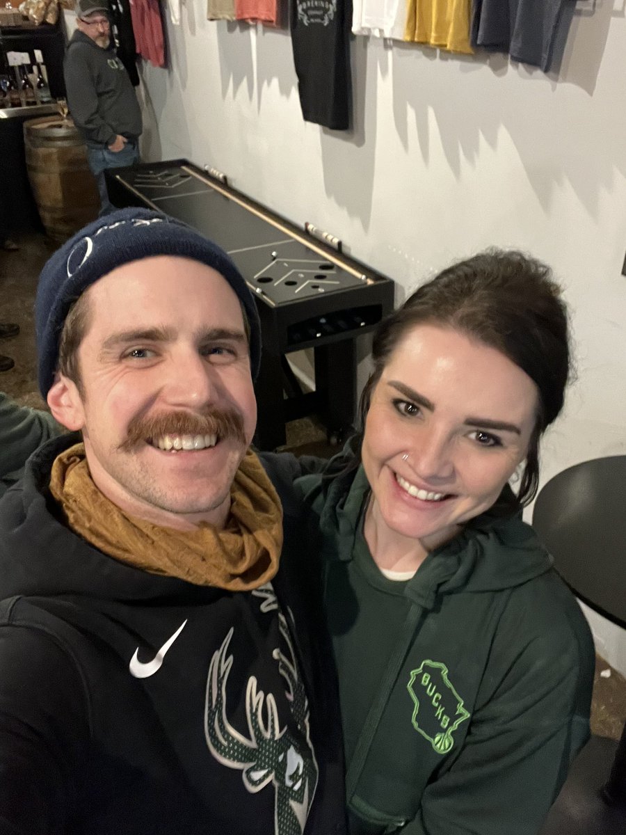 diddyRoses's tweet photo. Nothing like taking a possible 7 of 10 points from two matches in the inaugural Skeech League @1840BrewingCo with @mbw3353 - if anyone likes shuffleboard, ski ball, or the like - you need to try this game #Skeech https://t.co/yJbE8XYHJa