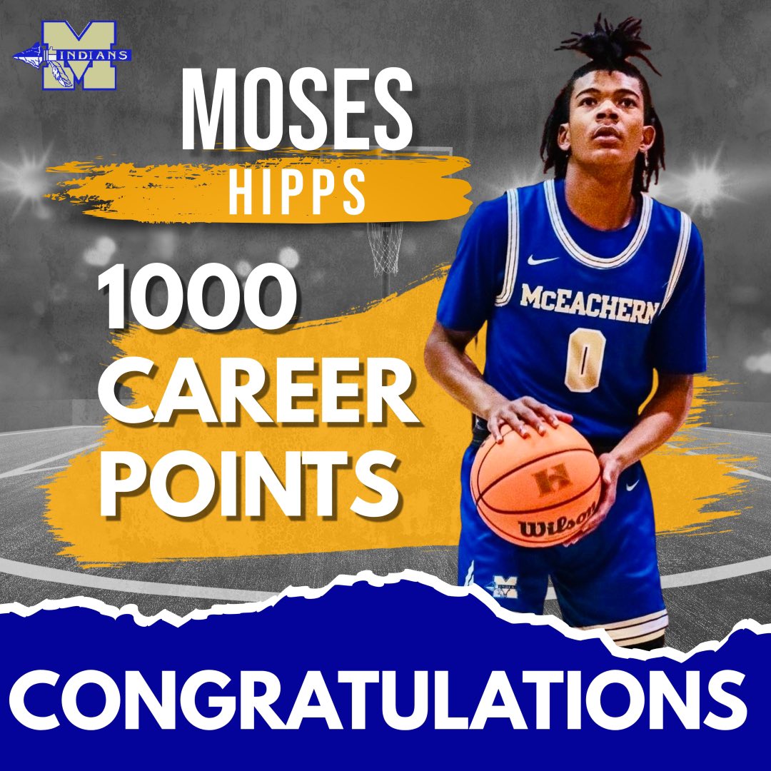 McEachern Boys Basketball (@mceachernboysbb) on Twitter photo Our sharpshooter went over 1000 points tonight. Congrats to <a href="/m0seshipps/">moses hipps</a> reaching this milestone 🏀 <a href="/McEachernSports/">McEachern HS Athletics</a> Our sharpshooter went over 1000 points tonight. Congrats to <a href="/m0seshipps/">moses hipps</a> reaching this milestone 🏀 <a href="/McEachernSports/">McEachern HS Athletics</a>