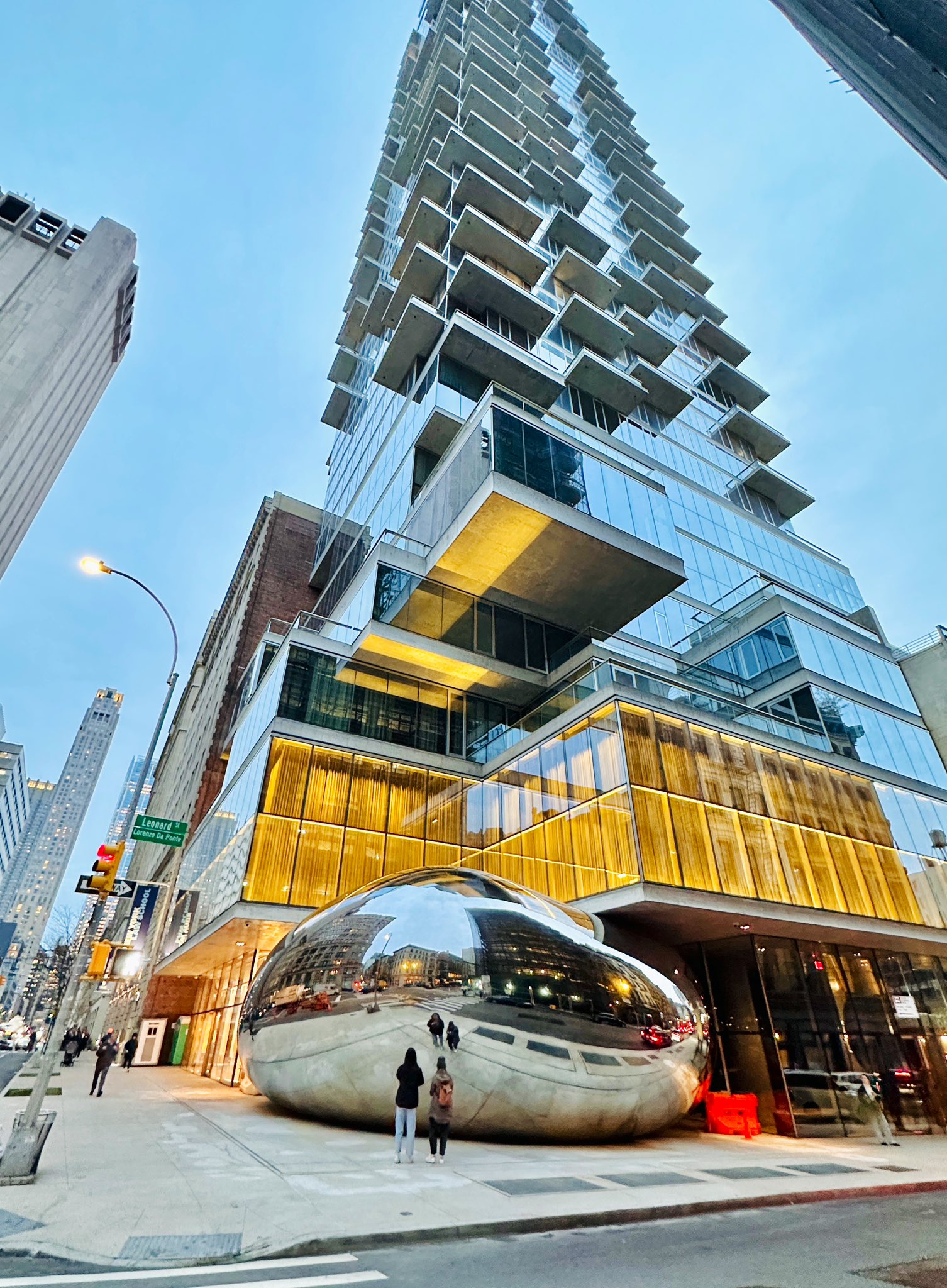 Jenga Tower Herzog & De Meuron's 56 Leonard 'jenga Tower'