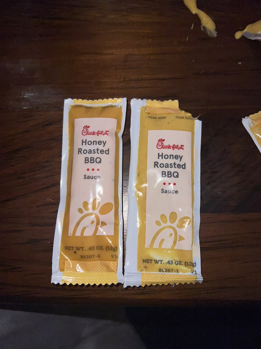 Coach__AV's tweet photo. @ChickfilA serious question, did y’all change the honey roasted BBQ sauce recipe or was this batch just messed up? I am a connoisseur when it comes to my sauces and this is NOT the normal sauce, very yellow mustardy. An answer would be very much appreciated. Thanks! https://t.co/XarvrL0Tqj