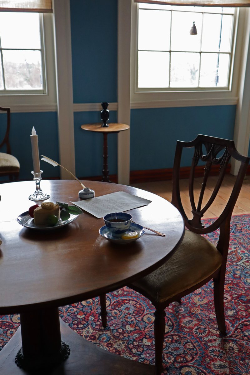 It's the last day of National Hot Tea Month, did you celebrate with a nice, hot cuppa? This scene is set in the 'Best Guest Chamber' at Riversdale where, you may imagine, the best guests were hosted.
#riversdale #riversdalehousemuseum #visitmaryland