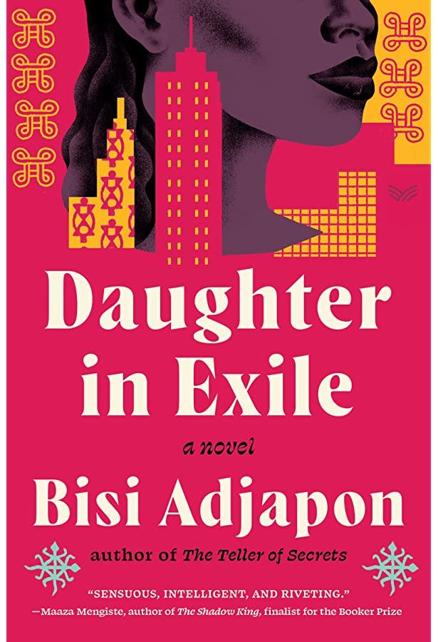 @bisiadjapon #DaughterInExile cover featuring the Akan Adinkra symbols. The symbol beneath is #funtunfunefudenkyemfunefu . The Siamese crocodiles sharing one stomach. It is a symbol of unity in diversity, interdependence, cooperation.