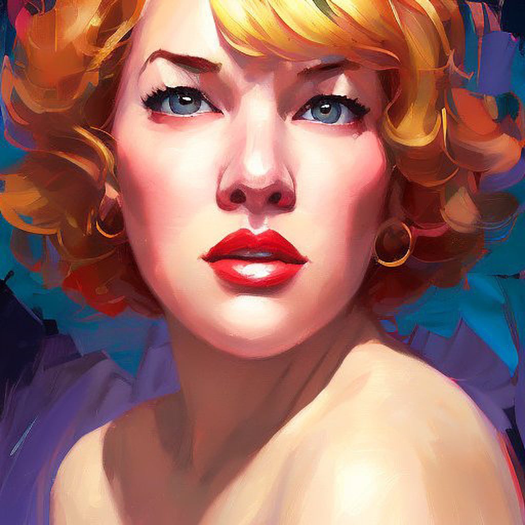 PinupPisces's tweet photo. Since I can never show my face on this account, I thought I’d show some of the #AI art that came from my personal pics via #lensa. My essence is in here somewhere 💜 https://t.co/xqeZnOH5Qz