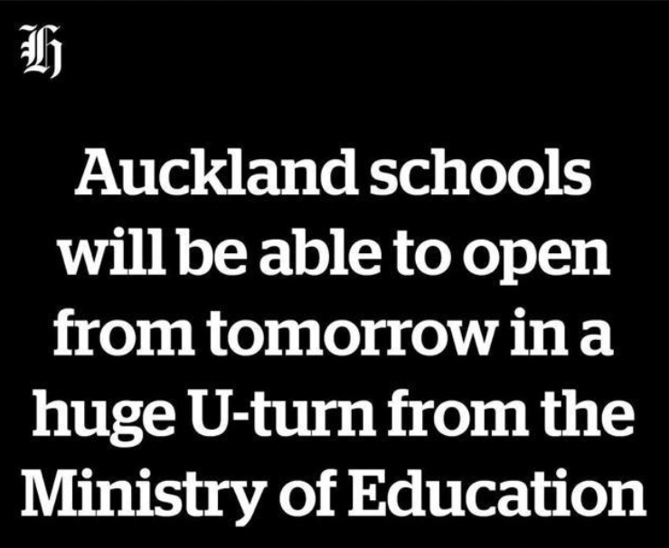 The Govt needs to take responsibility for a third of NZ’s students being needlessly and offensively messed around. Auckland’s Mayor has been pilloried for his flood response. Where's the accountability from the PM and the Education Minister for this communications disaster?