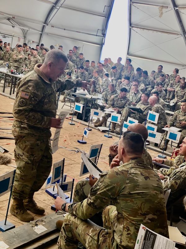 1stArmoredDiv's tweet photo. Following the feedback and guidance from the CARs, the 1st Armored Division staff is confident in the plan and prepared to execute the mission as we kick off the CPX on Feb. 2. 

We are #IronReady! https://t.co/mTHps0TMgr