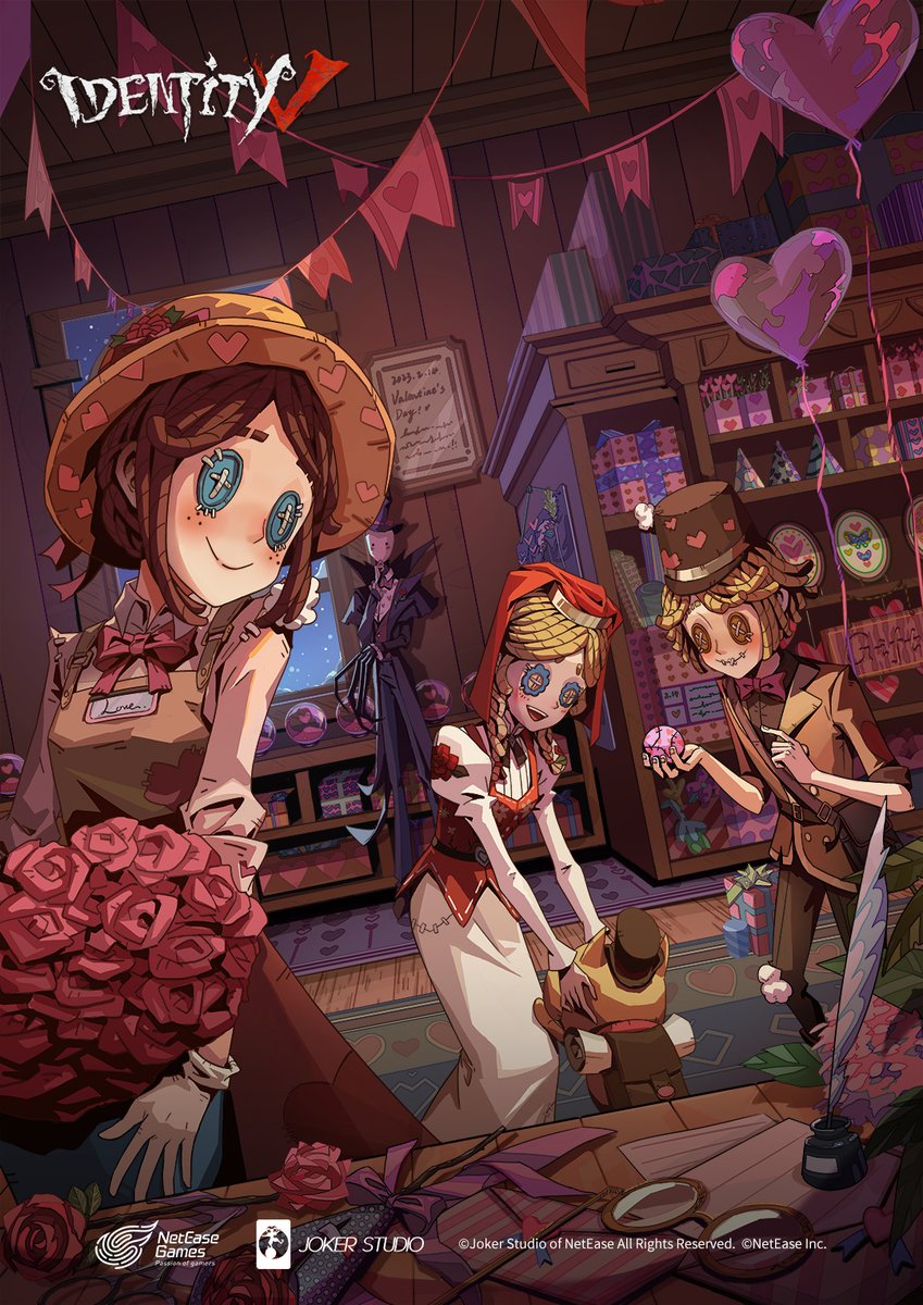Dear Detectives, Love is in the air once more when the roses bloom! Spend this lovely evening with your beloved~ Ready for Valentine's Day event!!💘 #IdentityV #Valentines