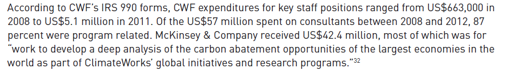 FriendsOScience's tweet photo. @chriswarkentin @GINGERRPPL McKinsey was a principle consultant to ClimateWorks Foundation, which came up w "Design to Win" (funding/using ENGOs to agitate as if grassroots for green policies these big 'philanthropies' wanted). Many CW members are #TarSandsCampaign funders. #FoxInHenHouse #ableg #abpoli https://t.co/JqGuVOqqhA