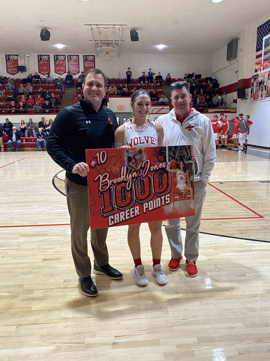 Brooklyn Jones 1,000 career points