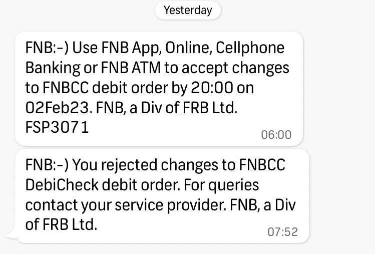 billysigudla3's tweet image. RB it’s me again. The #fnbapp has a malfunction