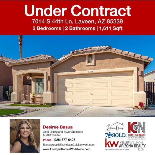 Our seller just accepted an offer for their home in Laveen!

Selling or buying a home? Contact Desiree Basua at:
☎️ (928) 377-0425
📧 Basuagroup@thekristancolenetwork.com
🌐 lifestylehomesworldwide.com/northern_arizo…

Check your home value here -> lifestylehomesworldwide.com/homevalue

#yourlocalrealtor
