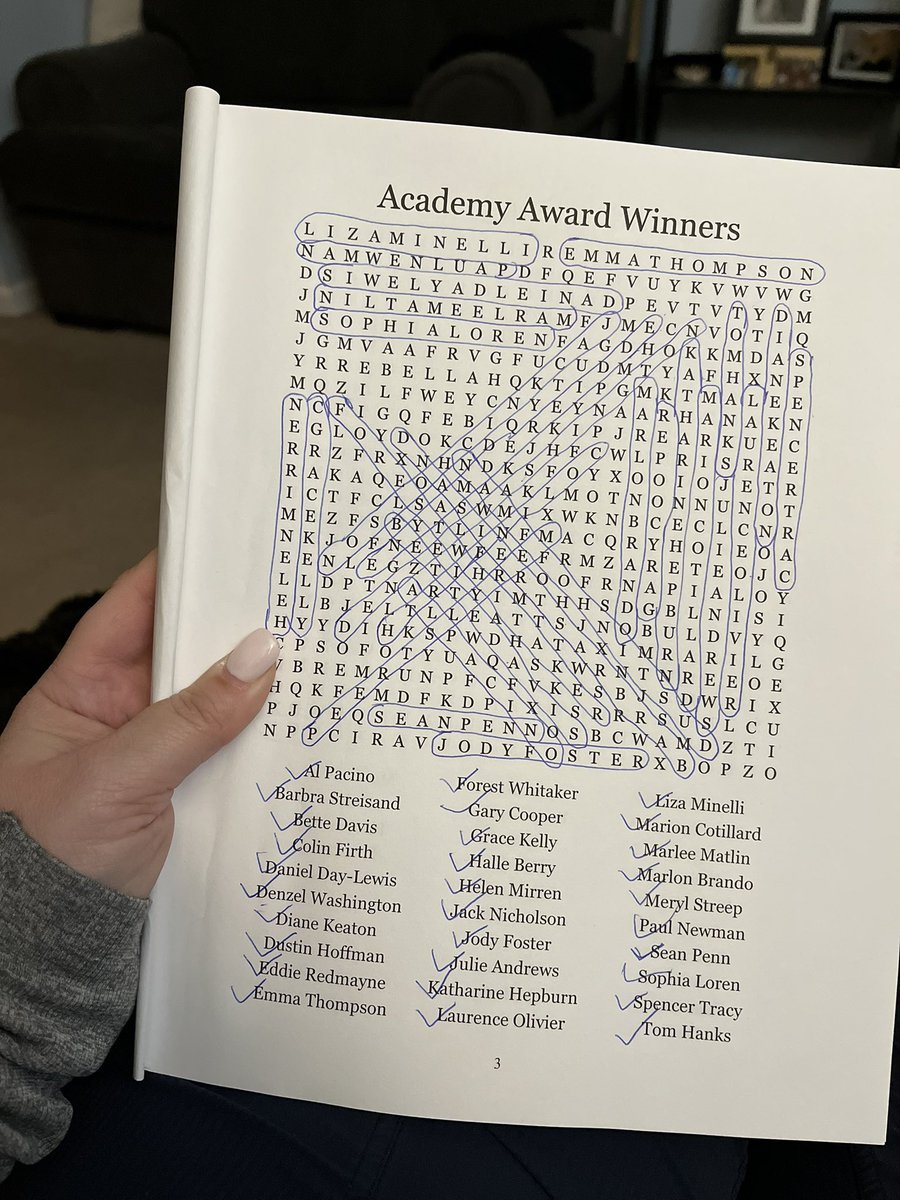 Coachgirl411's tweet photo. Tonight’s wild night. Yes I am a nerd but I love my word searches #destress #keepthebraingoing https://t.co/zx4Sr9jre0