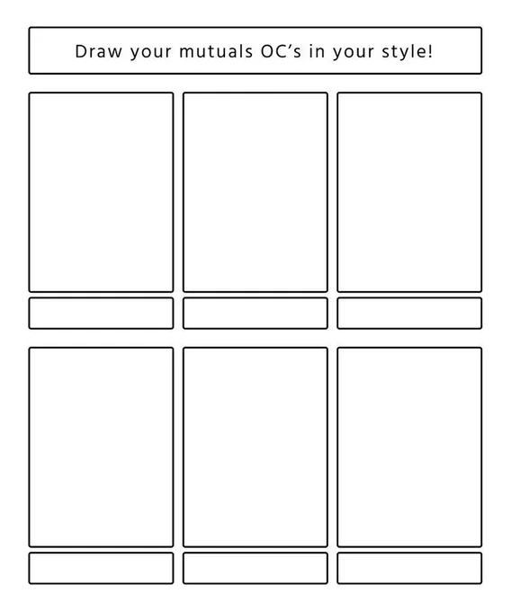 Hey mutuals feel free to comment ur oc and I'll try to pick some to draw! 