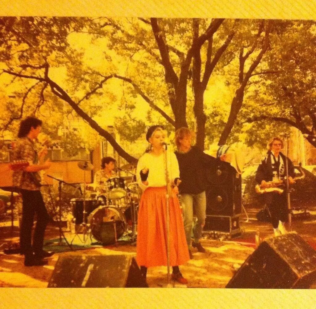 Posted <a href="/withregram/">Repost app</a> • @jeffraglus Roughly 1 million years ago I played in a band with Rebecca Barnard <a href="/throops/">Stephanie Throop</a> … so it makes us very happy and also makes sense that we #victorianagaye @victorianagaye are supporting her for the launch of her brand new album at the Jazz Lab. Br…