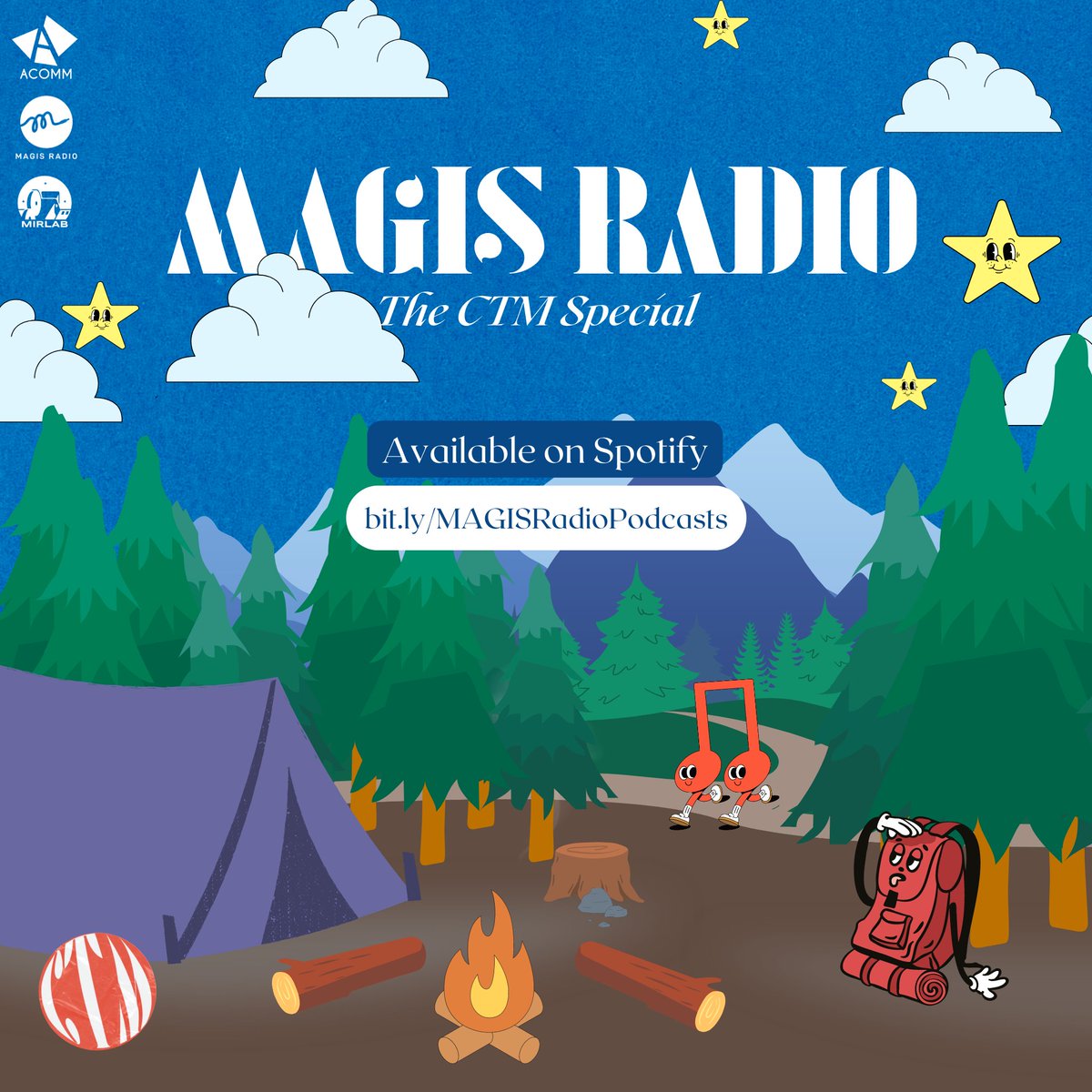 MAGISRadio's tweet photo. Welcome to the final leg of the journey!

Tune in to MAGIS Radio’s CTM Special with Ateneo ACOMM at https://t.co/QNToIgGV3T to hear tips and experiences from our speaker and our DJs to guide you to your fated destination. 🏕

#MAGISRadio #FollowTheSound #ACOMM20 #COMTrackMeet2023 https://t.co/jvRCezzHqO
