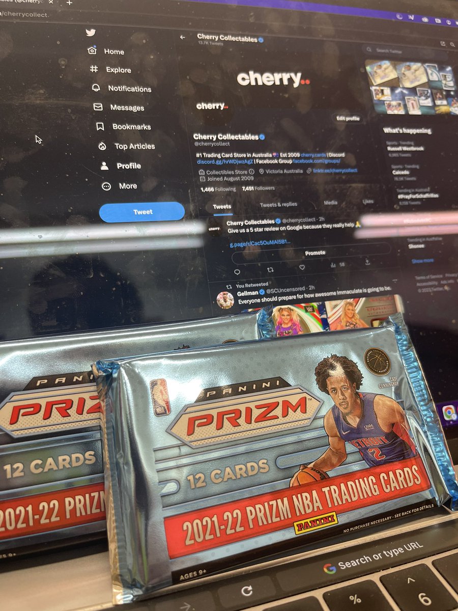 cherrycollect's tweet photo. Giveaway 2x Prizm packs! Just RT this post and follow Cherry 🍒 on twitter and post ‘Done’ below 👇 I’ll contact the winner on Friday #thehobby https://t.co/btpL21PaZb