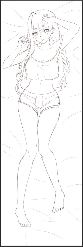 In/Spectre Dakimakura (Yuki Onna)  Side B

#雪女 
#虚構推理 
#InSpectre  
#yukionna 