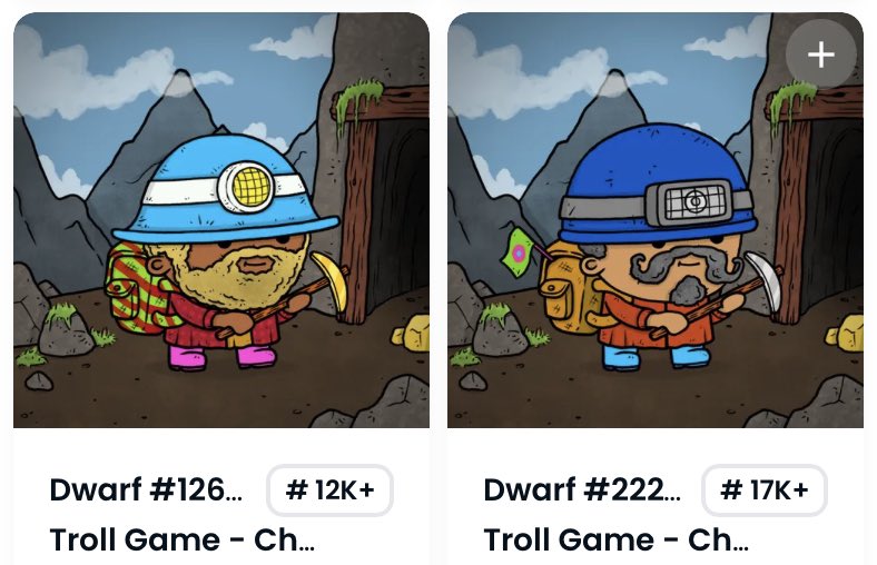 GizmoMoku's tweet photo. 🚨24hr till winner is picked🚨

@TrollGameNFT Starter Kit :

•10 Dwarfs equipped and ready for the mines

• 1K $Beryl (to cover mine entry fee)

To Enter:

•Follow me
•Retweet
•Comment 

If you do all 3 you your name is added to the giveaway raffle 3 times 🤩 https://t.co/VOtkgvW16o