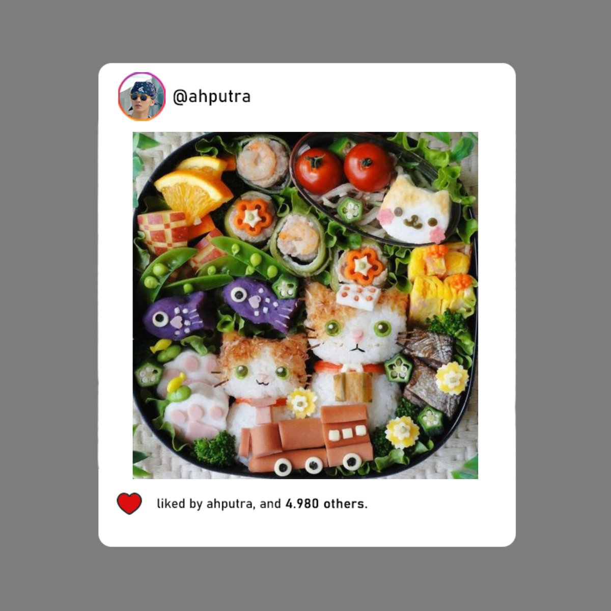wishesamu's tweet photo. ㅤㅤ

𝐚𝐡𝐩𝐮𝐭𝐫𝐚 just post new photos.
───────────────
Gue paling suka jalan-jalan sambil nyari jajan, apalagi jajan yang bentukan gemes kayak di @koshkacatto. Kali ini gue pesen Meowcacino sama Kawaii Bento. 

ㅤㅤ https://t.co/bDJ2YCw8MH