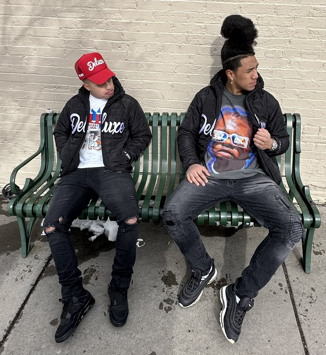 NateHague's tweet photo. 5 new Deluxe products now available online to celebrate my birthday 🎂🏆

1.Deluxe “Classic” Puffer Jacket 
2.Deluxe “Ice Machine” Tee
3.Deluxe “Gunna” Celebrity Tee
4.Deluxe “Classic” Trucker Hat Olive Green
5.Deluxe “Classic” Trucker Hat Cream 

Link in bio to shop 🤞🏽 https://t.co/rqYV7YQMb4