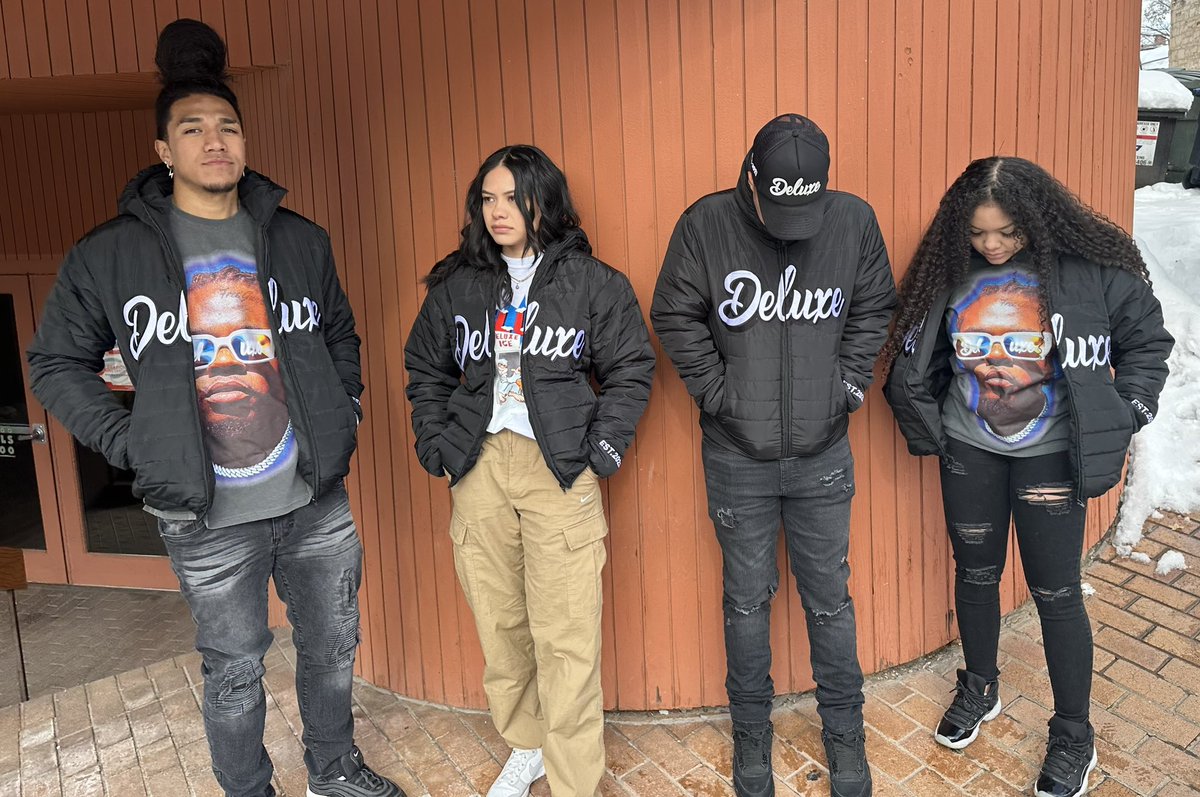 NateHague's tweet photo. 5 new Deluxe products now available online to celebrate my birthday 🎂🏆

1.Deluxe “Classic” Puffer Jacket 
2.Deluxe “Ice Machine” Tee
3.Deluxe “Gunna” Celebrity Tee
4.Deluxe “Classic” Trucker Hat Olive Green
5.Deluxe “Classic” Trucker Hat Cream 

Link in bio to shop 🤞🏽 https://t.co/rqYV7YQMb4