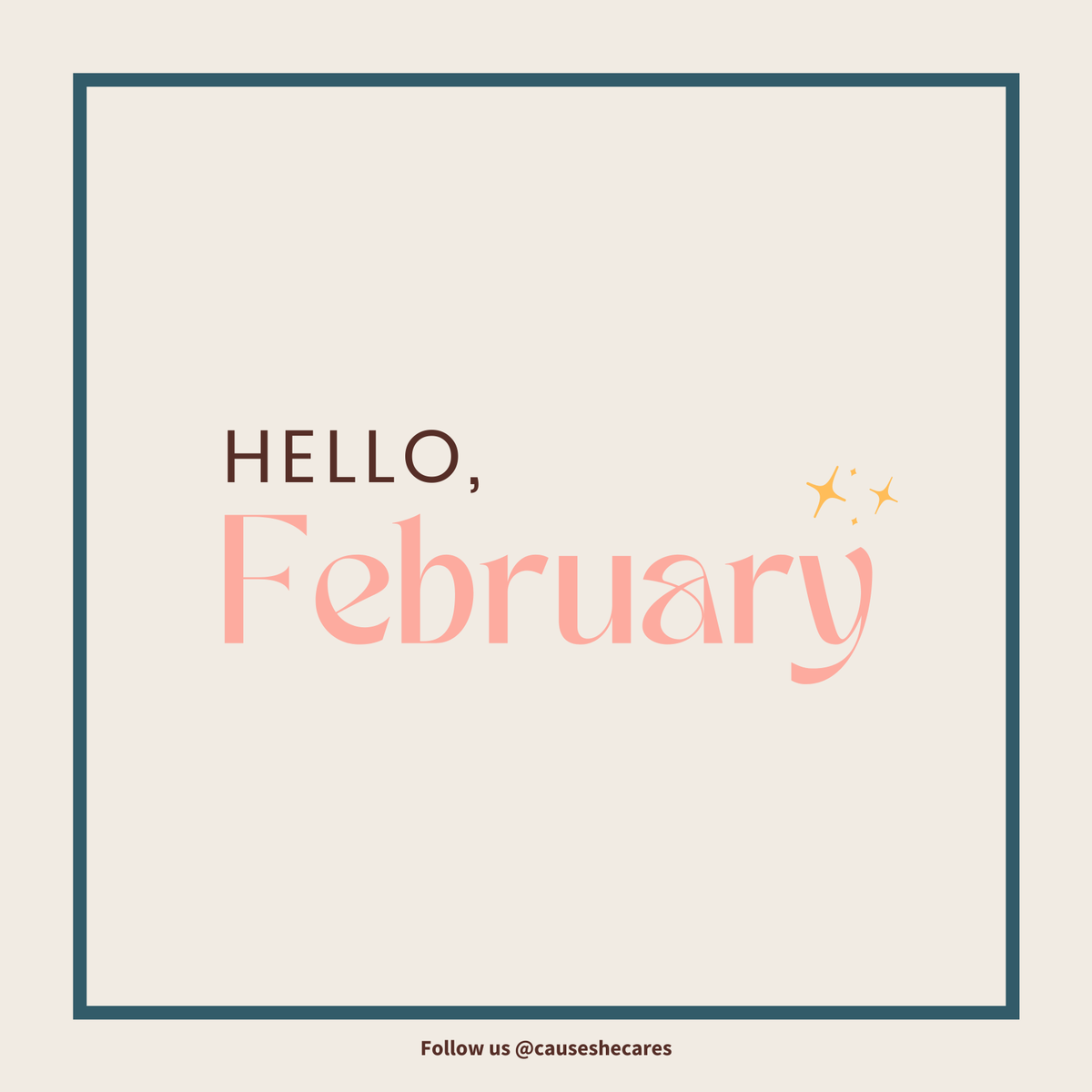 causeshecares's tweet photo. Hello, February! Hello, wonderful and amazing people! ☺️

Let's embrace a fresh start and new adventures in this new month!

May God bless each of us with more favor, blessings and much more love this love month! 🥰

#CauseSheCares https://t.co/qtYgcII8rX