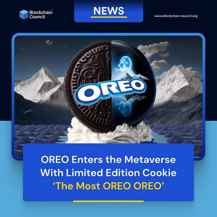 The renowned cookie brand #OREO launched #OREOverse as its first step into the #Metaverse.🎯 

#Blockchain #BlockchainCouncil OREO   #metaversedevelopment