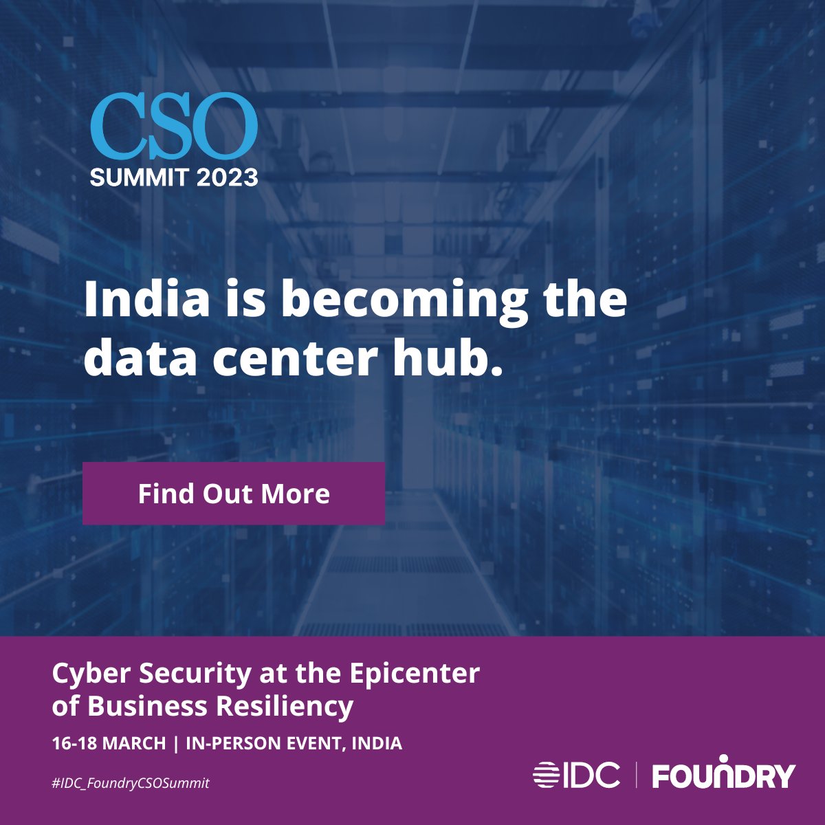 idcapevents's tweet image. India&apos;s data center market is witnessing unprecedented demand growth for edge data centers and hyper-scale data center facilities. What does this mean for businesses in India?

Learn that and more at #CSOSummit2023 
Register today: bit.ly/CSOSummit2023

#IDC_FoundryCSOSummit