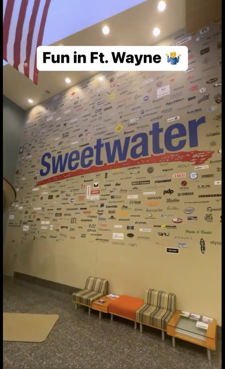 SeanBERodriguez's tweet photo. Got into #FortWayne a little early before the show Thursday. So we decided to come a few days early and check out the town! Stopped at @SweetWaterSound for a bit 🛝 what else should we do this week?!?! #WinterJamTour2023 #WinterJamTour https://t.co/7fsb34Ew2l
