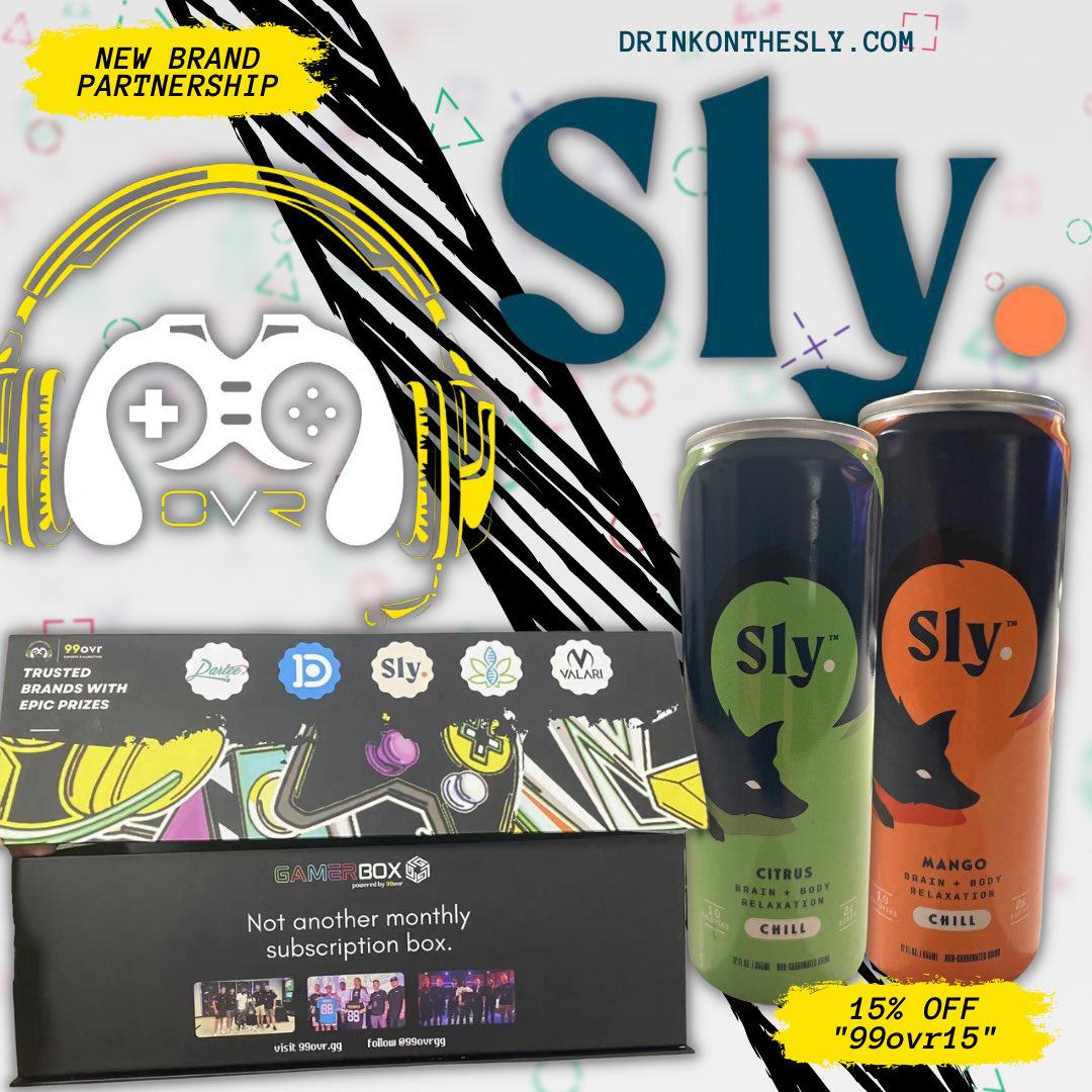 99ovrgg's tweet photo. 🦊 We are extremely excited to announce the partnership of @99ovrgg and Drink On The Sly

🎁 Learn more about Sly and what other awesome brands we’ve partnered with to bring the GamerBox to life!

#gaming #gamer #drink #gamingcommunity #branding #sly #99ovr #partnerships https://t.co/73QKmmGiBO