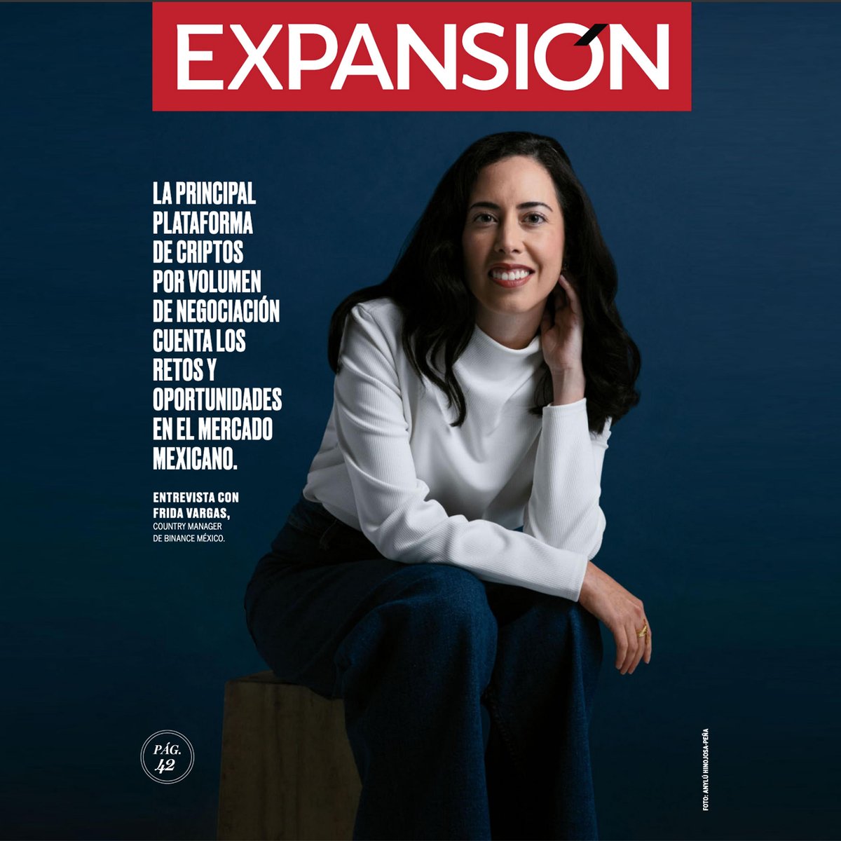 binance's tweet photo. #Binance Mexico country manager, Frida Vargas, was featured on @ExpansionMx, one of Mexico's largest business magazines.

This interview is part of our overall objective to educate and support crypto adoption in the country. https://t.co/YAofFrCeU1