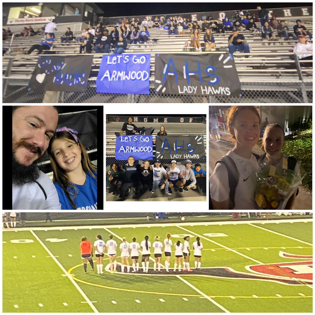 Proud of our ⚽️Lady Hawks ⚽️ District Runner-ups! Our fans were faithful to the end! Thank you all for a terrific season ❤️<a href="/Armwood_HS/">Armwood High School</a> <a href="/ArmwoodSGA22/">ARMWOOD SGA</a> #letsgoarmwood #jointhehunt #bigblue