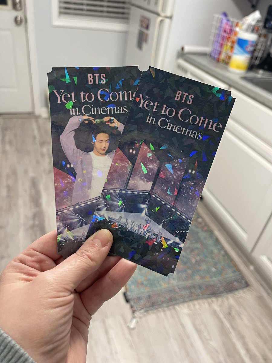 seokjingersnap's tweet photo. forever bummed we dont get cool movie tickets for bts movies like in korea so i photoshopped my own and im making extras for people in my theater for the movie 🥰 https://t.co/OTbyTXvAGo