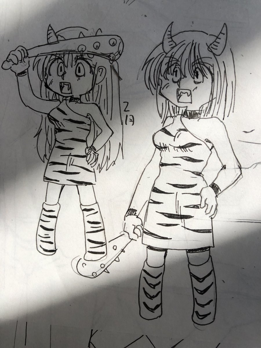 もう少しマシになったけどスカート丈と右腕が長過ぎた二月の落書き 