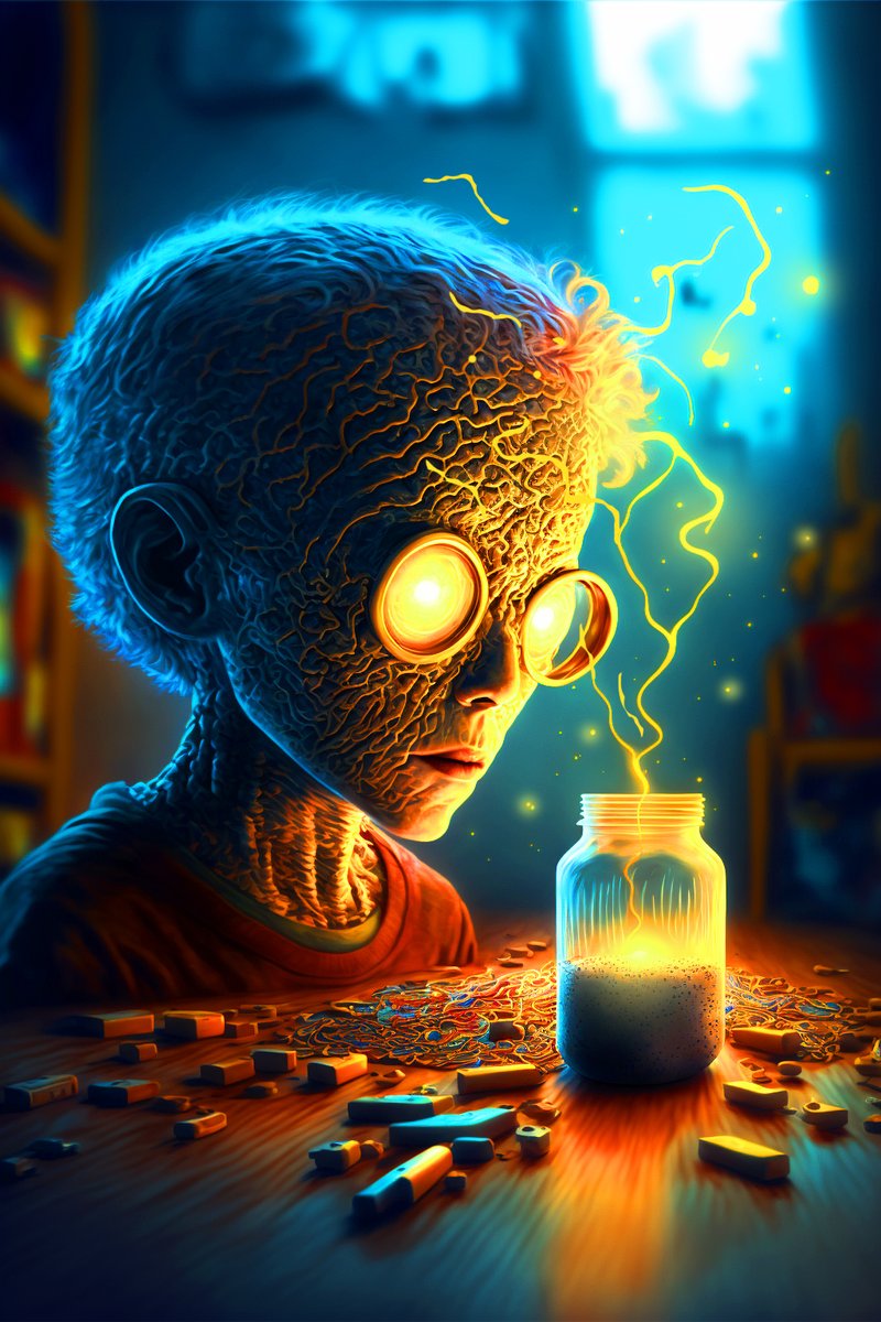 Creative Moment
is a digital artwork that portrays the creative process visually. Each scene represents a different stage, from the birth of ideas to their development and refinement.

1/1

available only in <a href="/KnownOrigin_io/">KnownOrigin.io</a> 
Minimum bid = 0.03 ETH 

#NFTs  #ETH   #digitalart