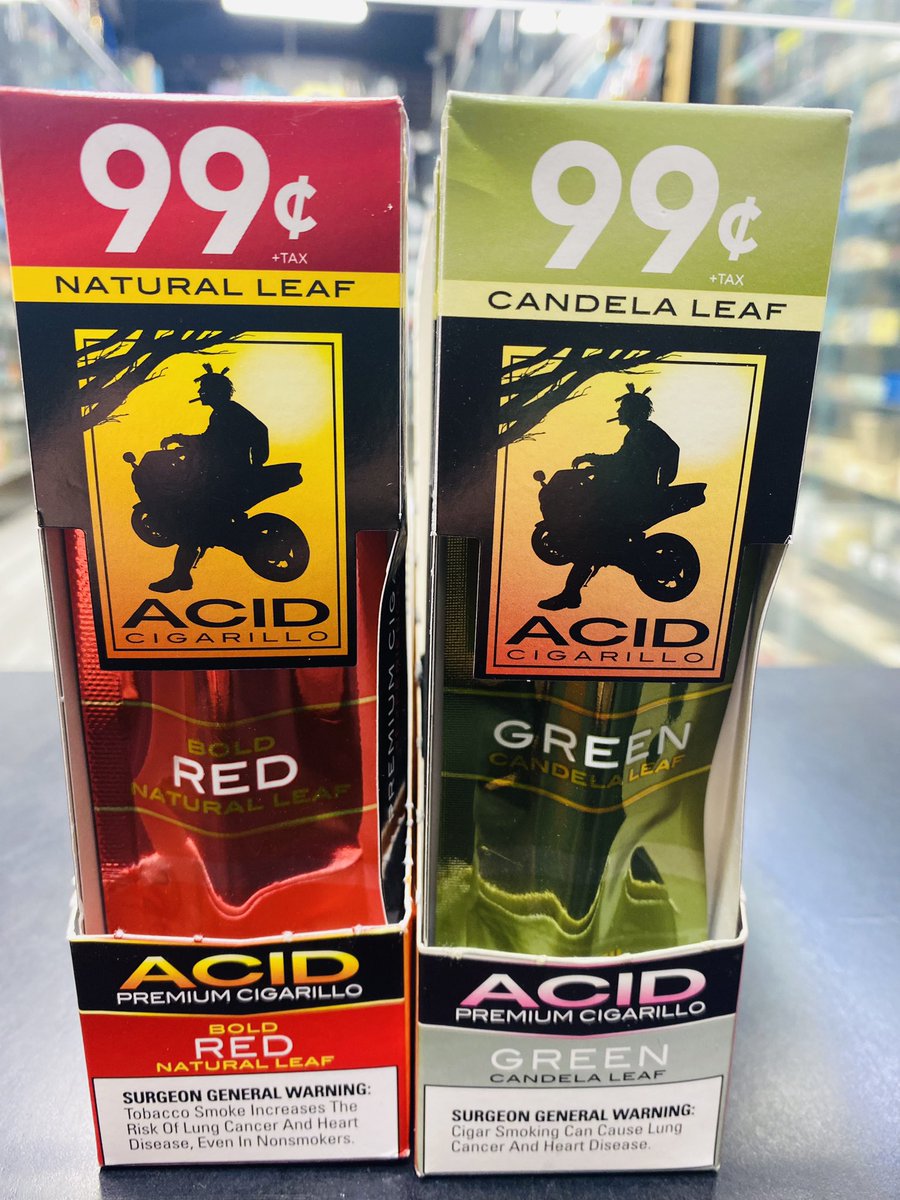 PalmasSmoke's tweet image. We Just Got These New Acid™️ Premium Cigarillos In 2✨Flavors Just In Here At @PalmasSmoke 🌴6711 Hollywood Boulevard Los Angeles CA 90028🌴🌴🌴 Stop By &amp;amp; Try A Pack‼️ Peace ✌️ #acidcigars #premiumcigarillos #cigarillo #cigarillos #candelaleaf 🍃 #naturalleaf 🍂 #palmassmokeshop