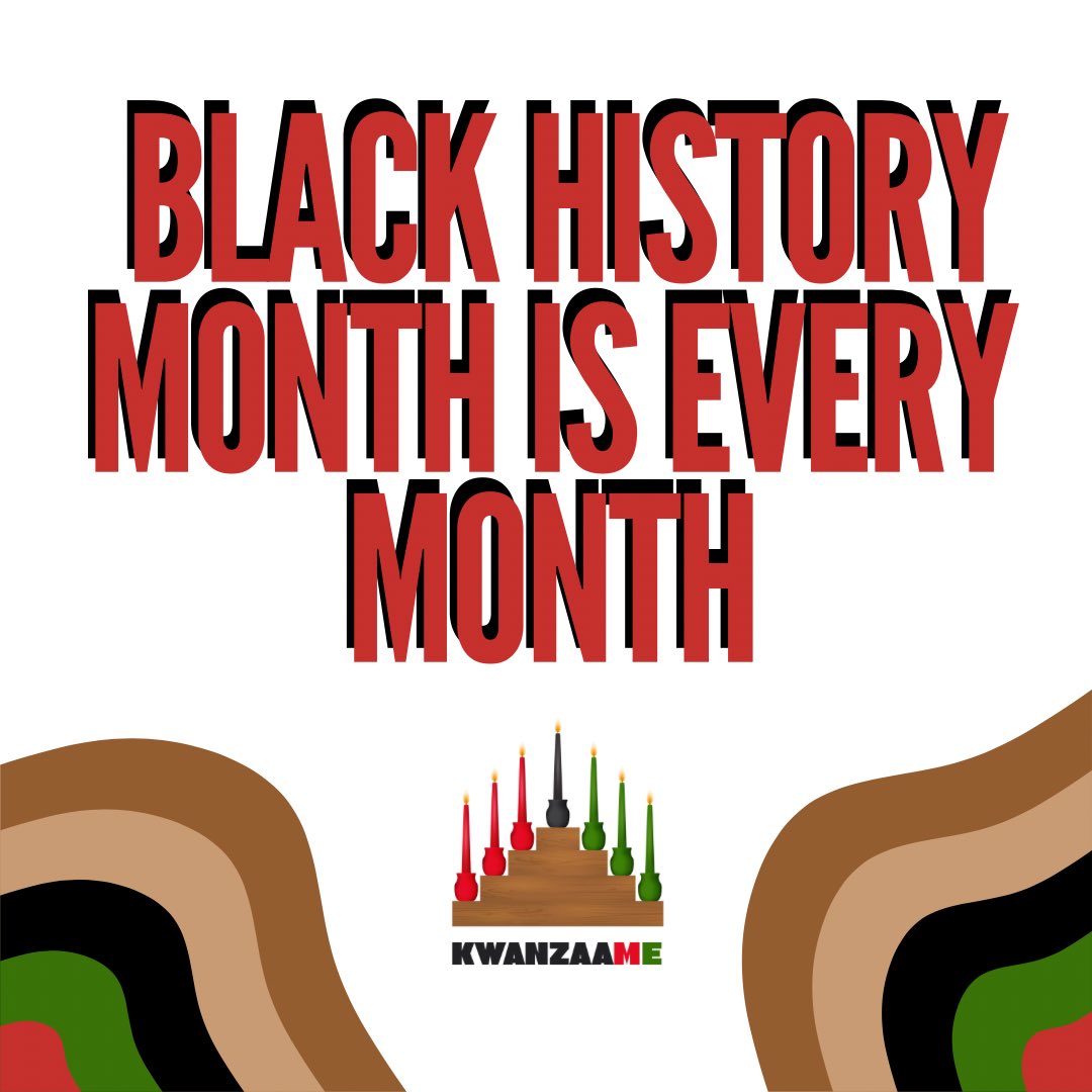KwanzaaMe's tweet photo. Happy BHM! ❤️🖤💚🥳 https://t.co/TponrUeaBU
