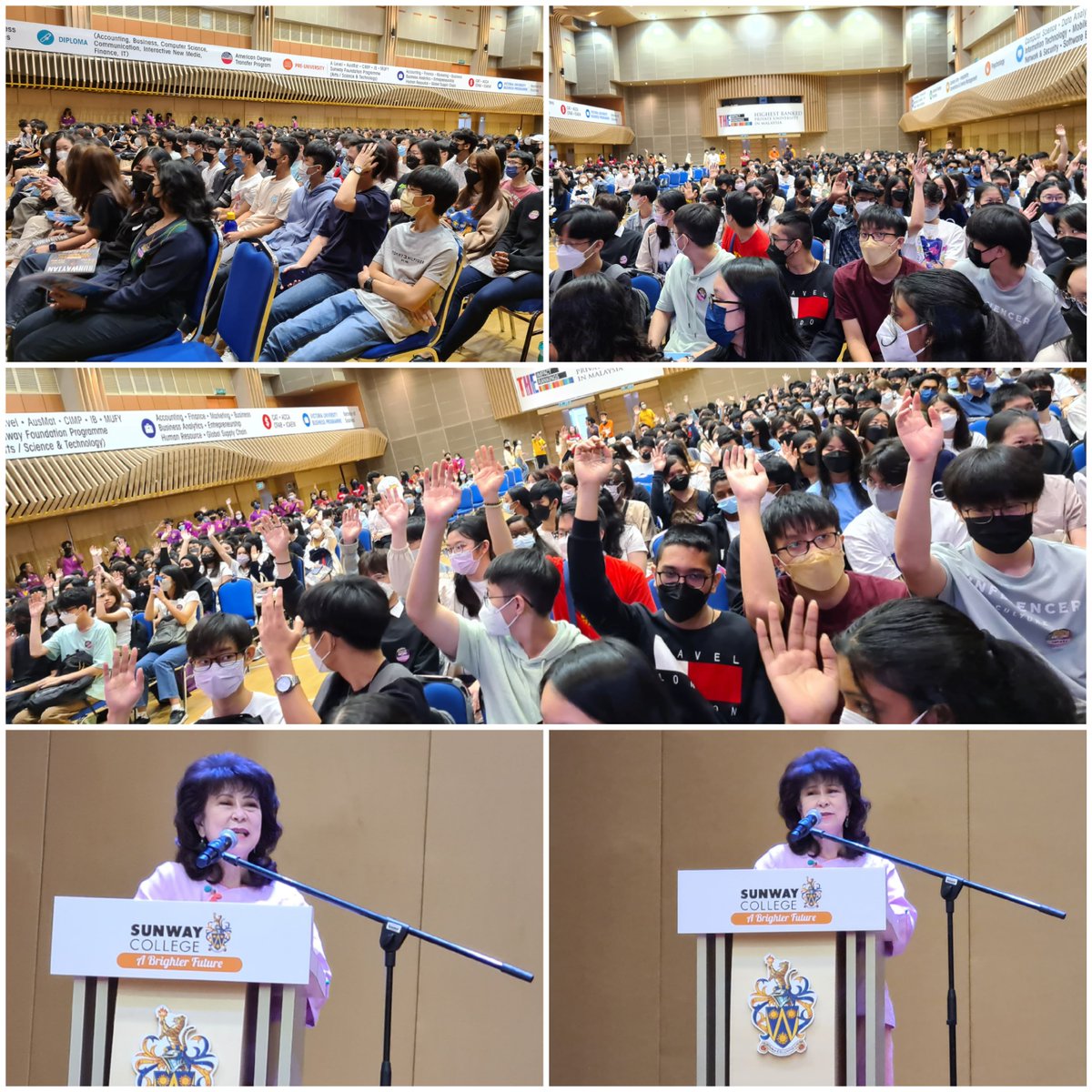 ngbenglean's tweet photo. 3rd day, still going strong! Prof Dato @elee618 welcoming new students of January 2023 for AUSMAT and Sunway Foundation Programmes. Warm welcome to all and remember we are here for you!
@SunwayC https://t.co/LHLb3NfQdp