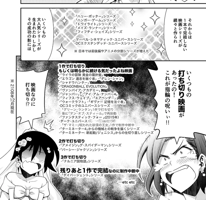 DCは作品間で矛盾や辻褄が合わないとこがあっても、作品ごとにやりたい事やっちゃうゆるゆるユニバースなのが良かったのに、これからはちゃんとしちゃうのか。しかしどれだけ遠大な構想でも最初の1本がコケたら目も当てら………うっ!頭が…… 