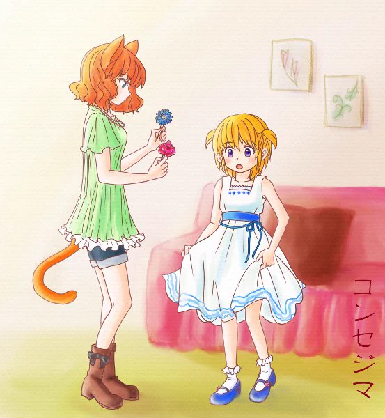 #一次創作してる人のキービジュアルが見てみたい 今と過去の表紙絵しかなかったー なぜか一番組むべきなイ太郎との絵が極端に少ないw