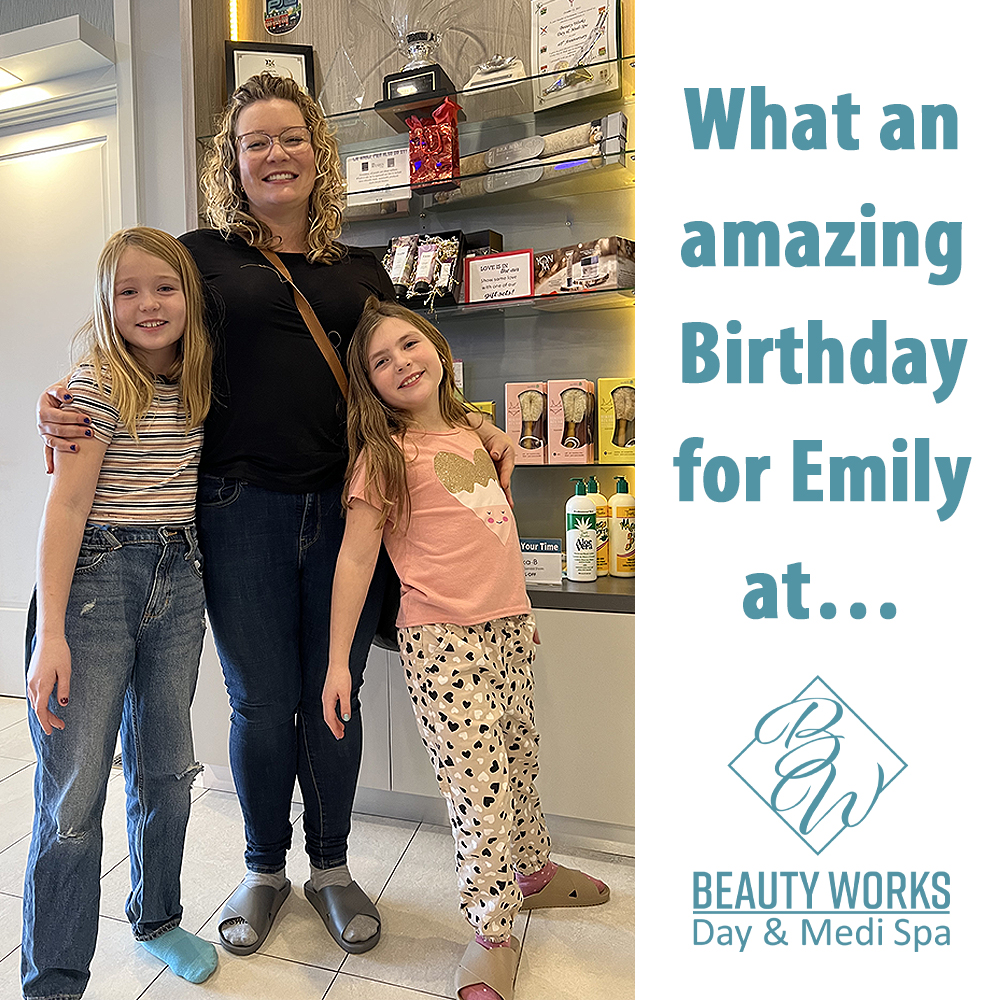 Here’s a picture of Emily, who recently celebrated her birthday with her mom, Jessica and her girlfriend Roux here at Beauty Works. In the picture the girls are all proudly showing off their beautiful, funky new nails. beautyworksspa.com
#ThisIsYourTime #BeautyWorksSpa