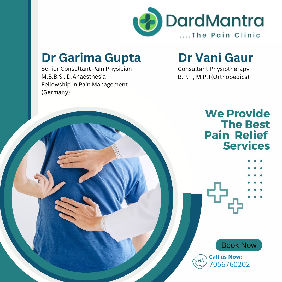 dardmantra's tweet photo. Why keep suffering with pain?
when the best can help you 
No surgery needed
Book your appointment today
Call-7056760202
#painclinic#kneepain
#jointpain#painreliefwithoutsurgery https://t.co/5prxJNdr0b