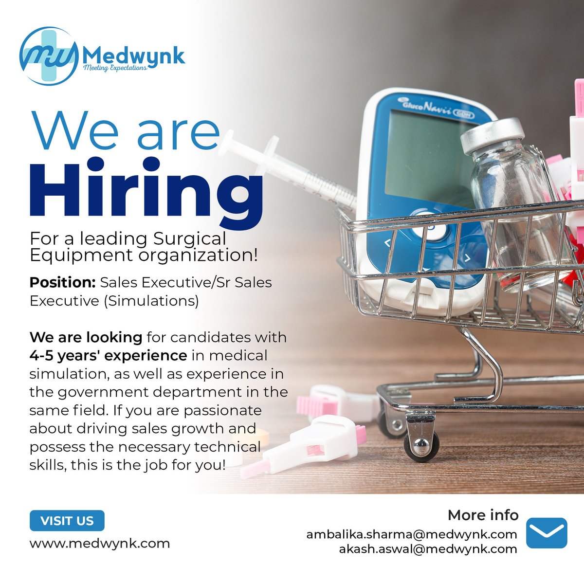 We are hiring for a leading Surgical Equipment organization!

#surgicalequipment #medicalequipment #medicaldevices #medicine #medicaldeviceregulations #electrosurgery #medcuore #lockdown #medcuorians #device