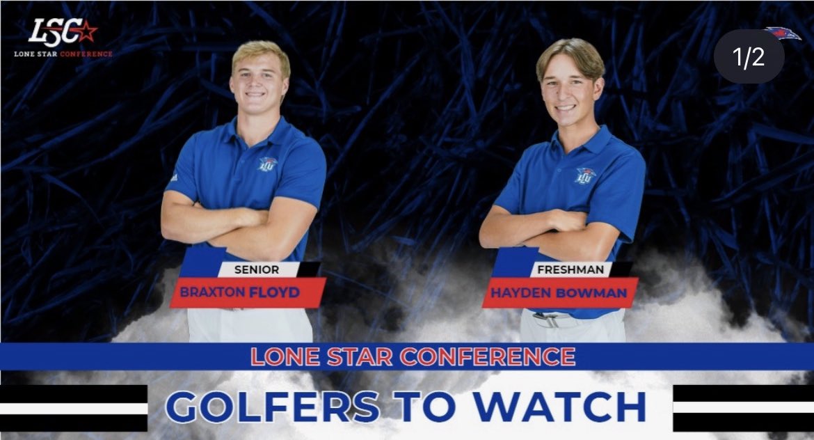 LcpGolf's tweet photo. Congratulations to Hayden Bowman. One of four golfers to be named players to watch for the Lone Star Conference Spring season. #lcpgolf #chapgolf #collegegolf https://t.co/ZbrdgGTPAX