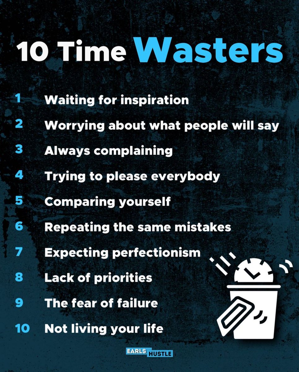 earlsaihub's tweet photo. 10 Biggest Time Wasters.... 🕵️‍♂️ https://t.co/D7EJnkUvAI