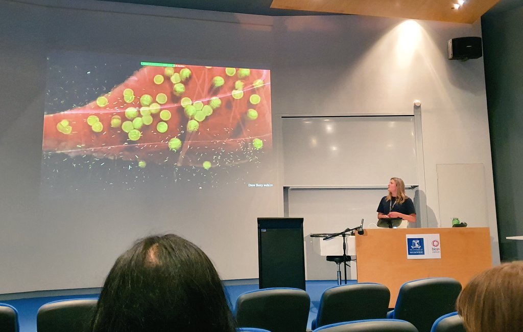 Amazing completion seminar by @RobynMcconville !! 🤩🤩 She tackled so many things throughout her PhD, generated amazing phenotypes and together with @DrBoddey might reshape the way we think about #plasmodium protein export.. 🤯🥳 Congrats Robyn 🤗